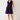 Collared Navy Dress by P.cil at 6Whiskey, six whisky, v-neckline, sleeveless, side pockets, 2 pockets, casual, elevated basic, comfy, soft, elevated basic, flowy, neutral. Front view.
