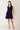 Collared Navy Dress by P.cil at 6Whiskey, six whisky, v-neckline, sleeveless, side pockets, 2 pockets, casual, elevated basic, comfy, soft, elevated basic, flowy, neutral. Front view.
