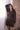 Espresso Lounge Dress by P.cil at 6Whiskey, six whisky, long sleeve, v-neckline, ribbed trim, soft, cozy, casual, elevated basic, neutral, versatile, stretchy fabric, stylish, chic, flattering. Front view.