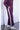 Maroon Side Stripe Wide Pant Leg by P.cil at 6Whisky, six whisky, cozy, soft, comfy, game day essential, loungewear, elevated, polished, matching set, coordinated, sporty, casual. Side view.