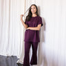 Oversized Tunic Top by P.cil at 6whiskey, six whisky, casual, elevated basic, versatile, effortless, comfortable, soft fabric, crew neckline, side slits, gameday, aggies, texas a&m, tailgate outfit. Front view.
