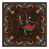 Los Viejones Bandana at 6Whiskey six whisky skeletons mexican hispanic yellow blue red white black gray grey dancing salsa