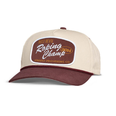 Roping Champ Hat at 6Whiskey six whisk cream brown unstructured 5 panel sendero unisex mens womens baseball cap rope hat