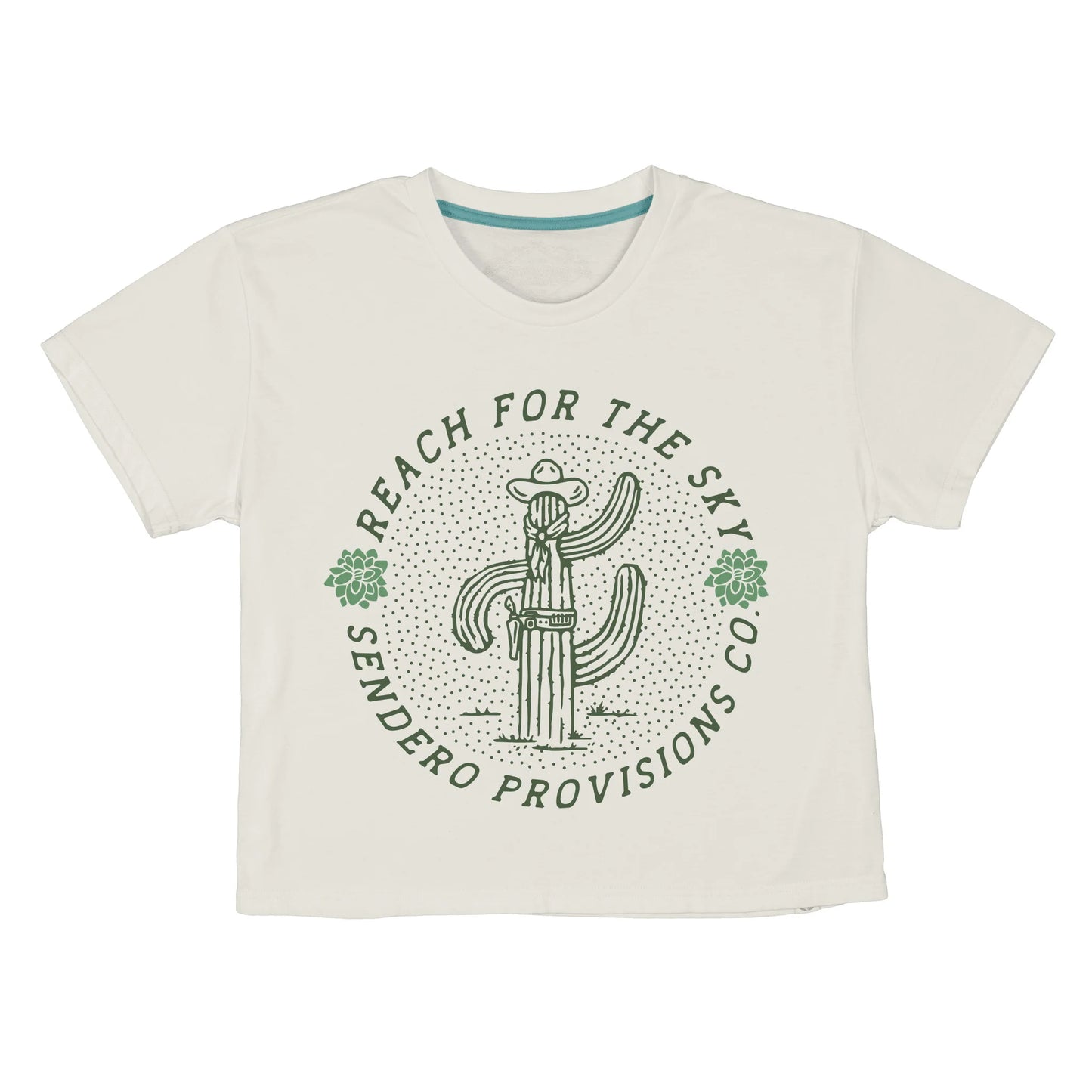 Reach for the Sky Cactus Graphic tee at 6Whiskey six whisky womens t-shirt sendero provisions western cropped shirt 