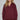 Sideline Sweatshirt at 6Whiskey, six whisky, collared v-neck, cuffed ribbed sleeves, balloon sleeves, oversized, relaxed, soft, comfy, matching set, maroon, gameday, aggies, texas a&m, lounge, loungewear, casual. Front view.