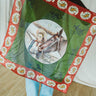 Ranch Girl Bandana at 6Whiskey six whiskey by XOXO Art & Co hand drawn cotton sheer red green vintage paisley