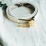 white and snakeskin reversible belt at 6Whiskey six whisky gold harware womens fashion belt