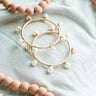 Pearl Ball Beaded Bangle at 6Whiskey six whisky simple layering jewelry bracelet accessories jewelry stack pearls everyday classic style
