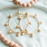 Gold Ball Bead Bangle at 6Whiskey six whisky womens jewelry simple jewelry stack bracelet accessories classic style everyday