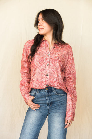 Claire Printed Button Down Shirt