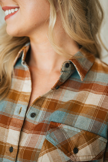 Pendleton Women's Flannel Shirt at 6Whiskey six whisky long sleeve plaid fall winter cold weather collared button down