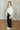 Black Linen Striped Button Down at 6Whiskey six whisky things between oversized long sleeve collared vertical stripe work wear everyday church brunch womens
