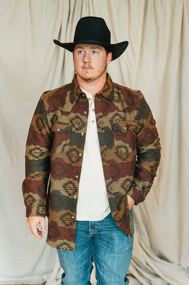 Lodge Shirt at 6Whiskey six whisky long sleeve mens button down pearl snaps pockets vintage tasha polizzi 