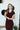 The Merlot Bodycon Midi Dress at 6whiskey, six whisky, marooon, burgundy, burgandy, Aggies, Texas A&M, game day, midi dress, stretch fabric, comfortable, western, casual. Front view.
