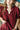 Maroon Out Dress at 6Whiskey, six whisky, mini dress, self-tie, v-neck, short sleeve dress, casual dress, western, ruffle hem, balloon sleeves, game day, tailgating, texas a&m, SEC. Detail view.
