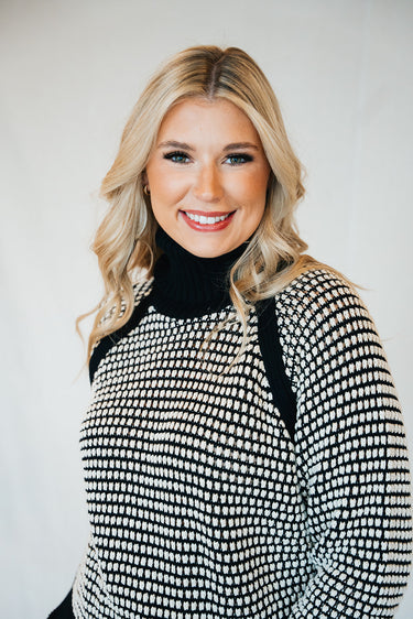 Madison Sweater at 6Whiskey six whisky cleobella knit 100% cotton sweater mock neck womens top winter work wear cold weather