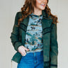 DDR Outside Pasqual's Jacket at 6Whiskey six whisky womens goat suede distresssed green coat C2636