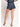 Blue Ribbon Embroidery Skort at 6Whiskey, six whisky, skirt appearance, shorts, back zipper closure, white floral print vintage floral western, casual western, paisley, western print, side twist detail, layered look, short skort, brunch date, country concert, weekend out, matching set, put together, polished, back view