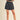 High waisted Black linen shorts at 6Whiskey six whisky by miou muse work appropiate, brunch, spring, summer, pockets