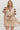 Varsity Belle Dress at 6whiskey, six whisky, front opening, short bubble sleeves, maroon piping, front tie, maroon, beige, mini dress, aggies, gameday, texas a&m, tailgating, SEC, casual, western, lightweight. Front view.