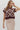 Petal Sweater at 6Whiskey, six whisky, maroon retro design, contrast hemline, cropped, cozy, comfy, unique, floral design, fall transition piece, vintage, western casual, gameday, aggies, texas a&m, tailgates, football. Front view.