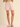 Rosebud Stitched Shorts at 6Whiskey, six whisky, baby pink, light pink, dusty pink, tailored look, pleated, tortoise shell buttons, belt loops, side pockets, faux back pockets, diamond embroidery white hem stitching, high waisted, flattering, feminine, southern charm, southern belle, girly, lined, modest length, summer and spring style, lunch, church, errands, market, casual chic, effortless cool, it girl, polished, put together, refined, front view