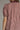 Gridiron gingham blouse at 6whiskey, six whisky, woman wearing a burgundy maroon gingham print blouse with jeans, ideal for fall game day or tailgate looks at texas a&m, aggies, SEC, gameday outift inspo, elasticated gathered mid length sleeve blouse, ruffle detail neck, up close back detail view, football game outfit, watch party look, game day to everyday look. Pair with black, white, or blue jean denim or aggie accessories and sneakers, sandals, or boots. Texas A&M aggie style. Casual chic aggie style. 
