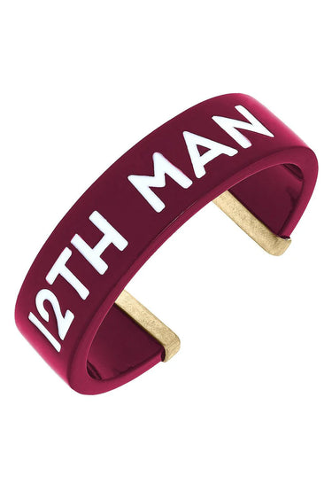 Resin 12th Man Cuff at 6Whiskey six whisky aggie aggies gameday Texas A&M TAMU