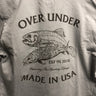 Over under long sleeve usa made t-shirt brown brookie 6whiskey six whisky 6 whiskey 
