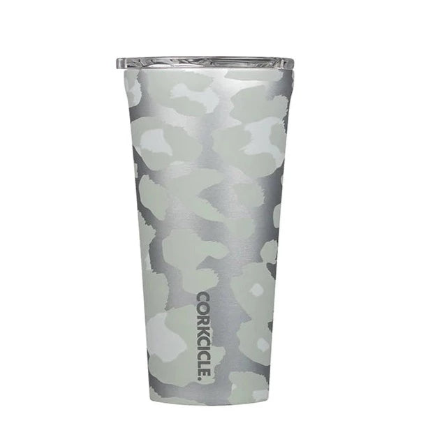 corkcicle 16oz cute colored tumbler at 6Whiskey six whisky grey snow leopard metallic cheetah 
