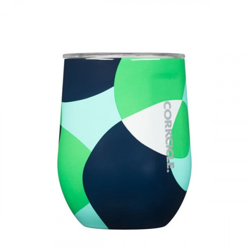 corkcicle 12 oz stemless wine tumbler at 6Whiskey six whisky mint and navy twist and shout modern blobs