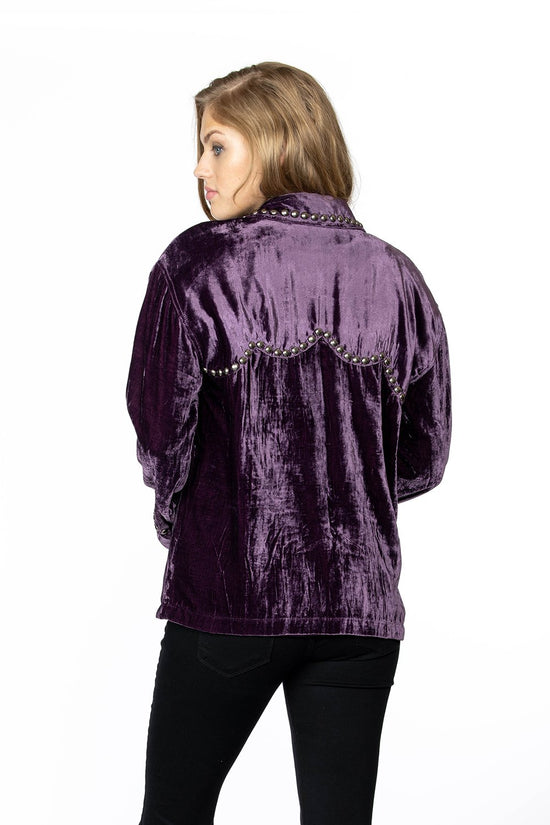Double D Ranch Velvet Blackhills Jacket in Pagent Purple 6Whiskey Cody Fall Collection 2020 C2718