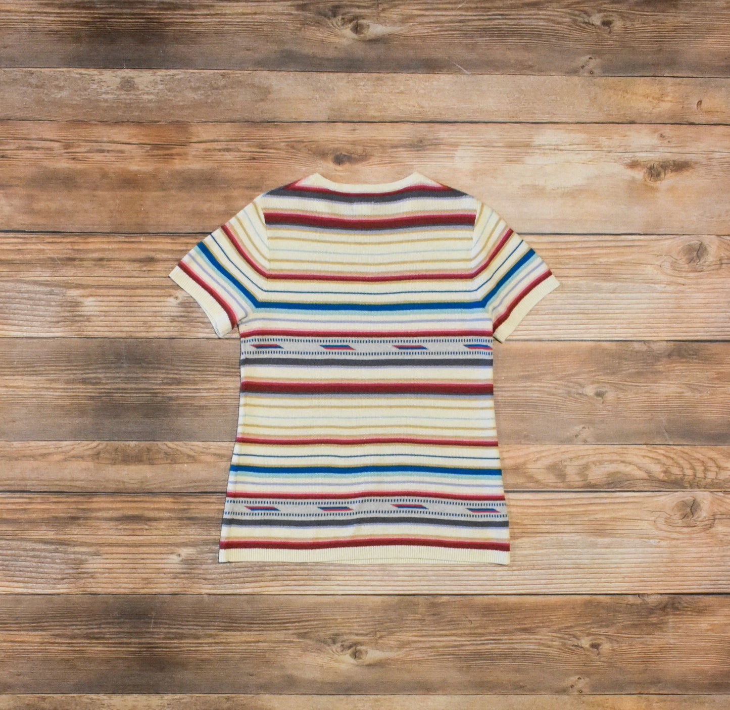 Load image into Gallery viewer, Tasha Polizzi Ali Serape Tee in Wool/Ivory at 6Whiskey six whisky short sleeve wormens spring 22
