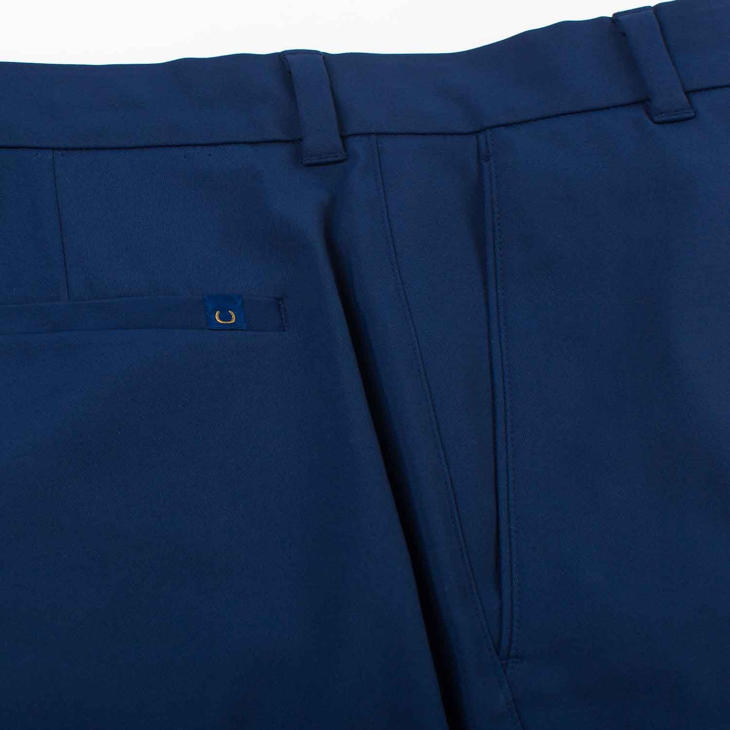 Oxford Men’s Perfromance golf shorts in Medieval blue navy 6whiskey six whisky