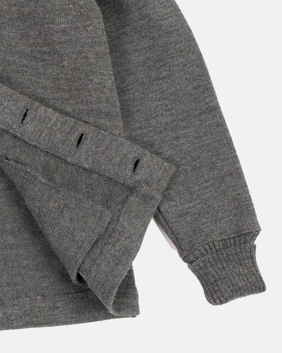 Dehen Shawl Sweater Coat in Charcoal at 6Whiskey six whisky mens wool winter cardigan in grey
