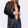 Velvet Tunic at 6Whiskey six whisky mid thigh jacket blouse tunic collared long sleeve green soft festive chistmas black