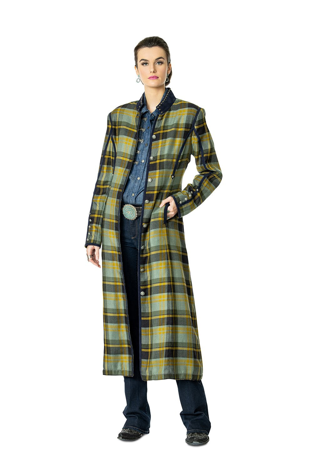 DDR Rodgers Plaid Duster 6Whiskey six whisky Taos Holiday Collection C2762