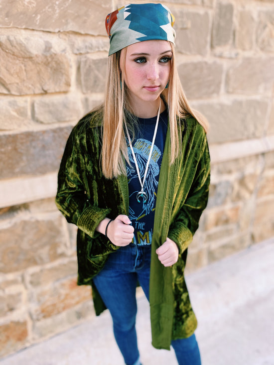 Load image into Gallery viewer, Ivy Jane Emerald Green Velvet Tunic/Jacket 6Whiskey Winter 2020
