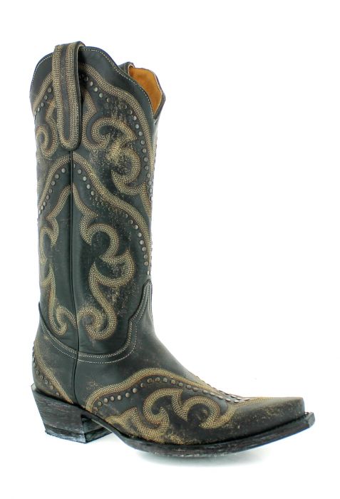 Old Gringo Shay Boots in Black and Beige 6Whiskey 