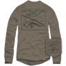 Over Under Long Sleeve ~ Tight Lines & Duck Blinds Shirt 6 Whiskey Georgetown hunting fishing outdoor lone star USA American made