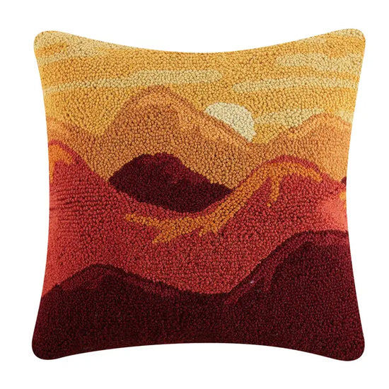 west texas sunset wool hook pillow at 6Whiskey six whisky home decor