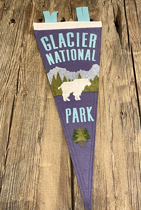 Load image into Gallery viewer, YoHo Glacier National Park Felt Pendant 6Whiskey six whisky purple and teal heather 
