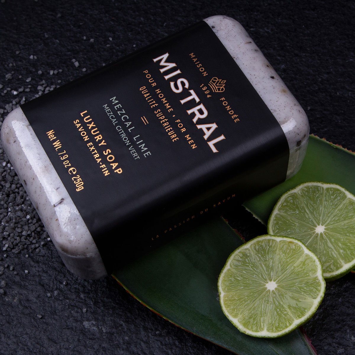 Mezcal Lime Soap Bar at 6Whiskey six whiskey by Mistral for men
