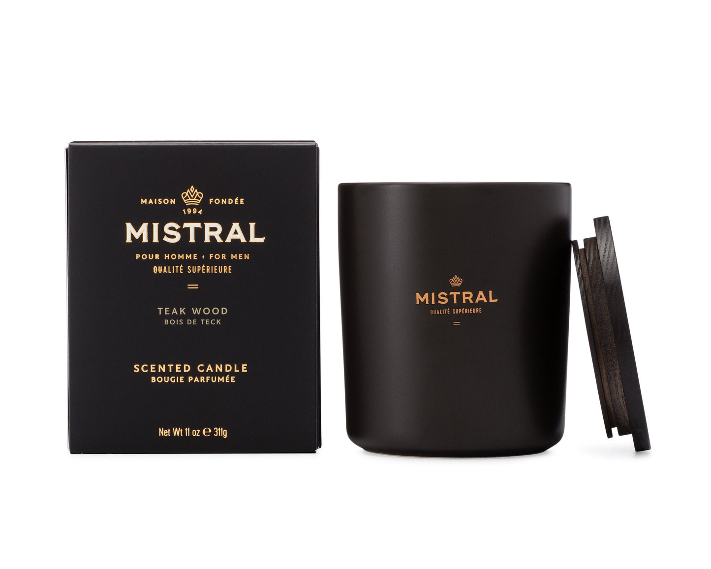 Load image into Gallery viewer, Mistral Masculine Candle at 6Whiskey six whisky teak wood

