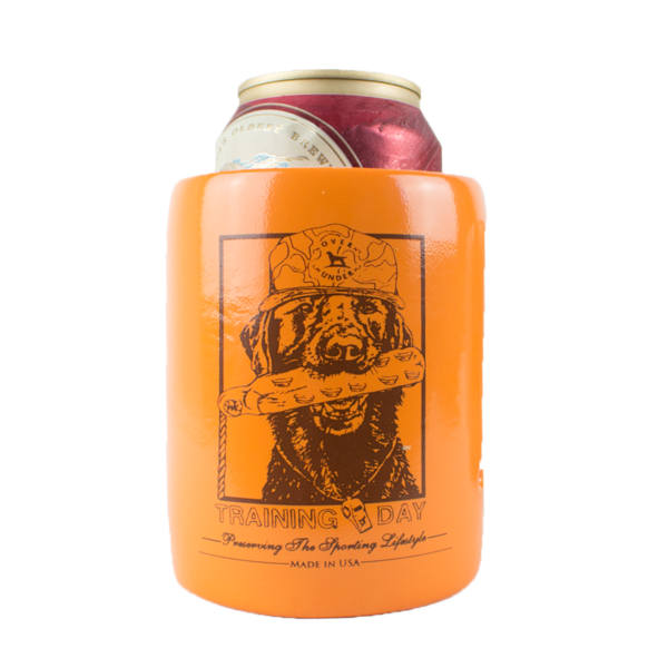 Load image into Gallery viewer, Old School Can Cooler by Over Under 6 whiskey training day dog koozie six whisky
