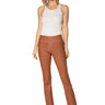 DDR Leather Bandit Pant P491 in bullwhip brown flare leg at 6Whiskey six whisky Maria Spring 2021