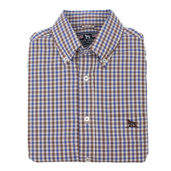 Over Under Men’s High Bluff Shirt in Oak Harbor 6Whiskey six whisky performance button down