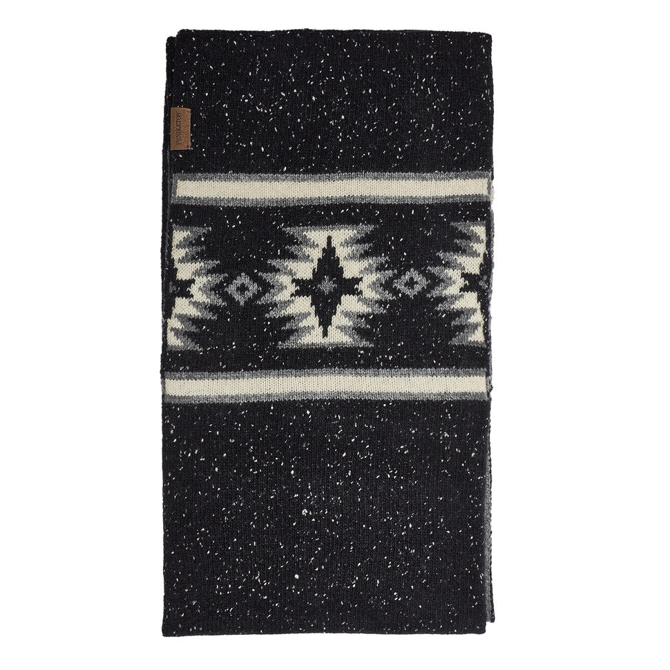 Load image into Gallery viewer, Lambswool Pendleton Rock Point scarf at 6Whiskey six whisky grey black reversible 
