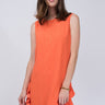Uncle frank dot & ruffle sleeveless dress 6whiskey orange summer