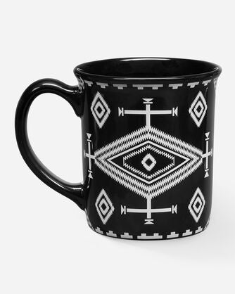 Pendleton ceramic coffee mug black and white los ojos at 6Whiskey six whisky